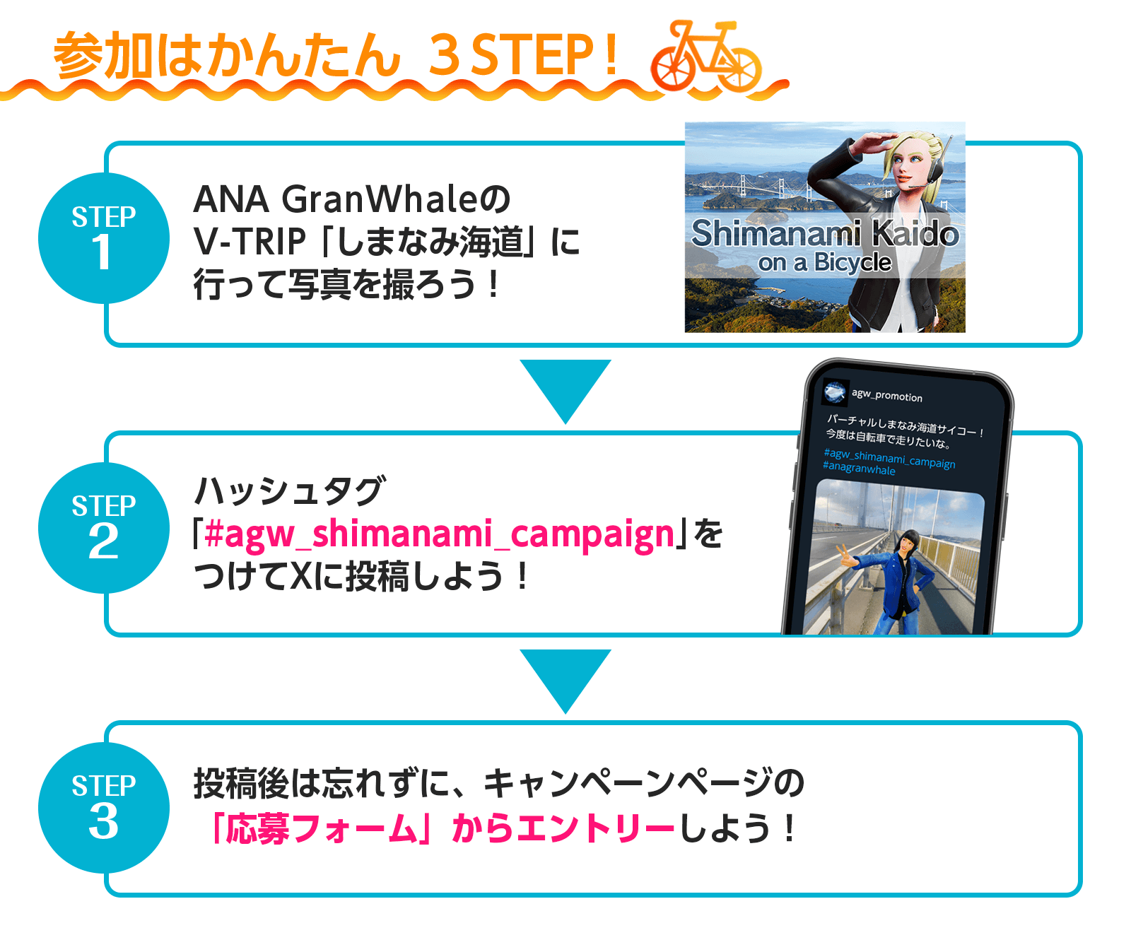 ANA GranWhale、愛媛県の「しまなみ海道」のバーチャル旅行で豪華賞品が当たるX投稿キャンペーンを開催！